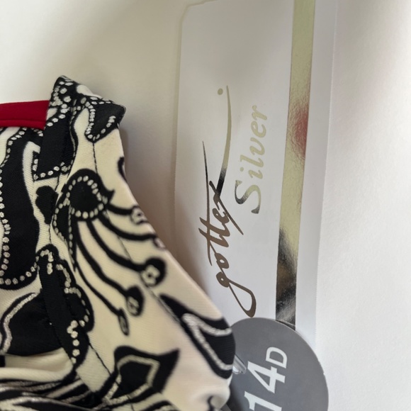 Gottex One Piece Halter Swimsuit, sz 16 - Picture 5 of 9